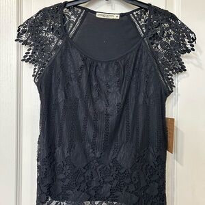 Chance or Fate Black Lace Blouse